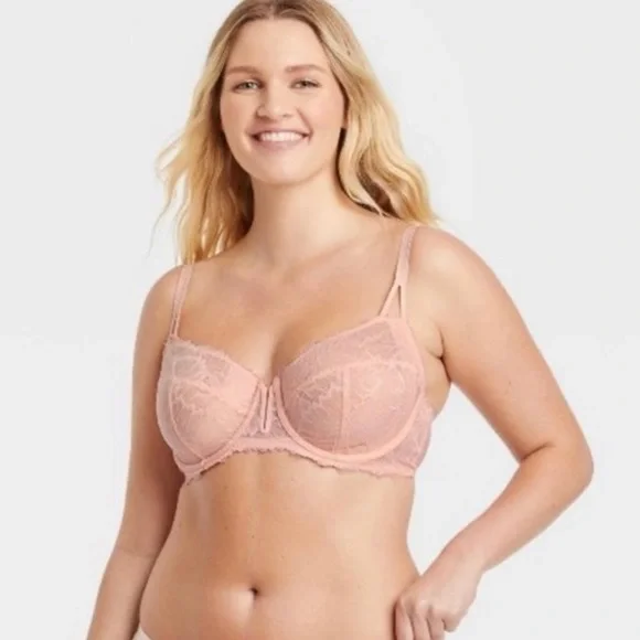 Auden Intimates Sleepwear Auden Lace Balconette Bra Unlined